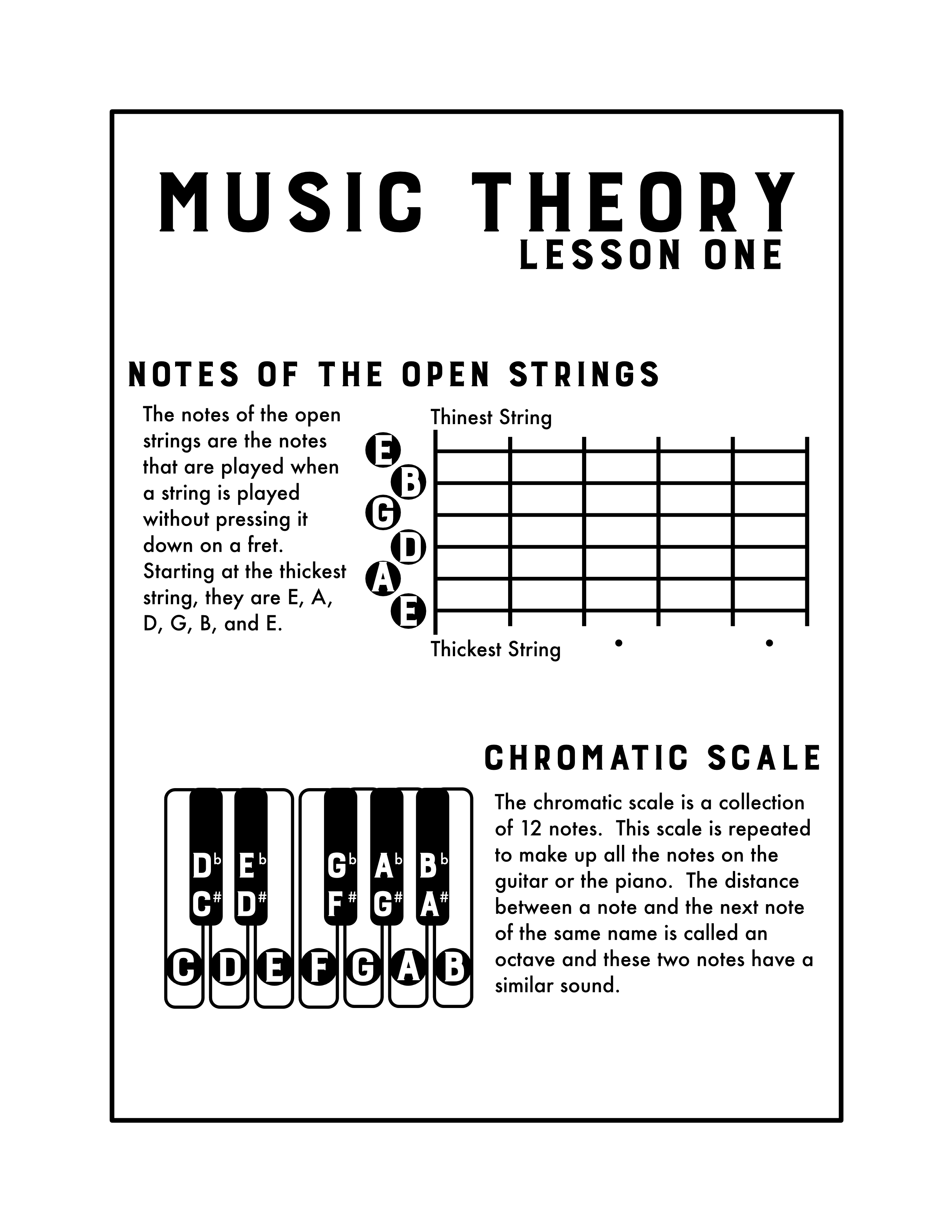 Music Theory Lesson 1